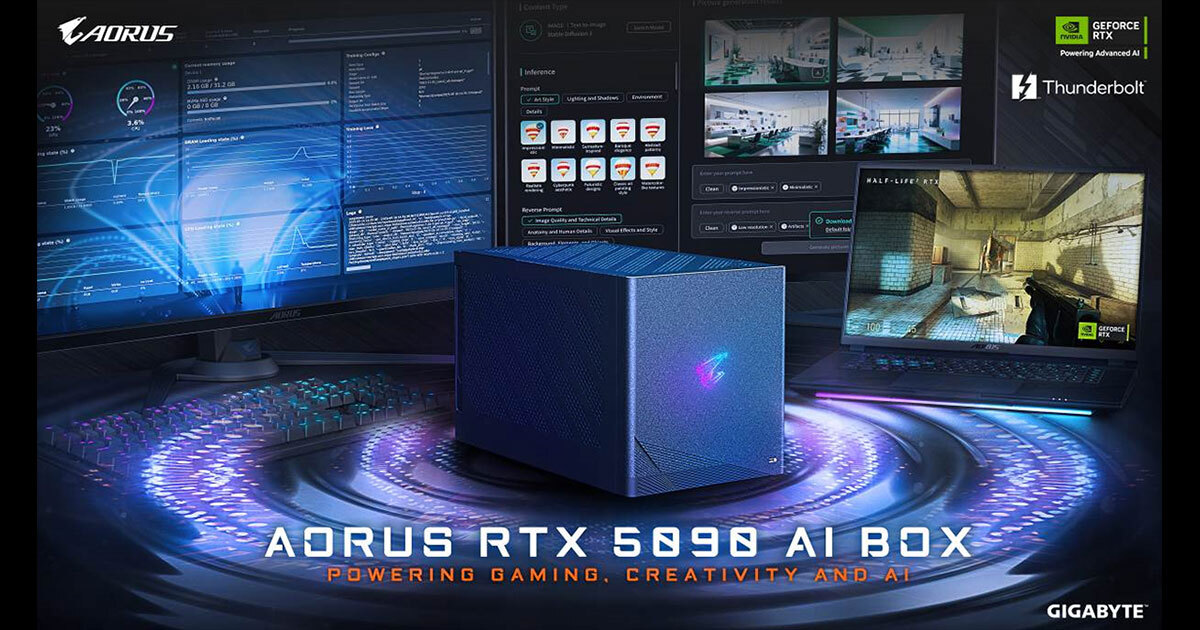GIGABYTE Launches the AORUS RTX 5090 AI BOX