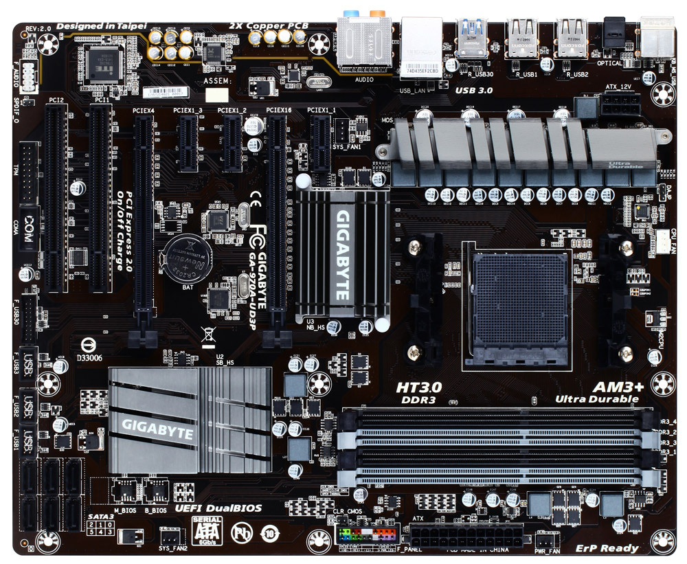 GA 970A UD3P rev. 2.x Gallery Motherboard GIGABYTE Brunei