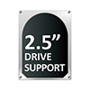 2.5" HDD Support