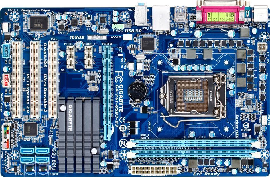 Placas-mãe - GA-P61-USB3-B3