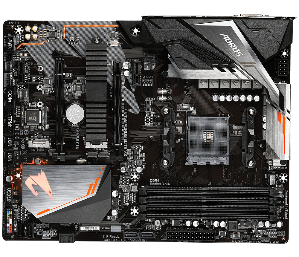 B450 AORUS Elite V2 (rev. 1.x) 主な特徴 | マザーボード