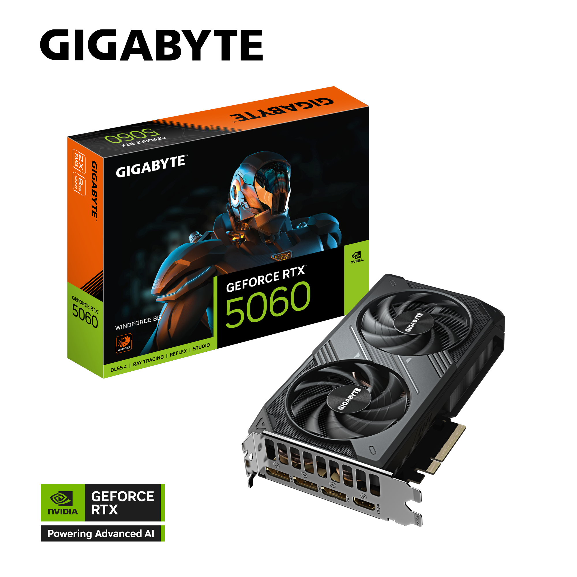 GeForce RTX™ 5060 WINDFORCE 8G｜AORUS - GIGABYTE Hrvatska
