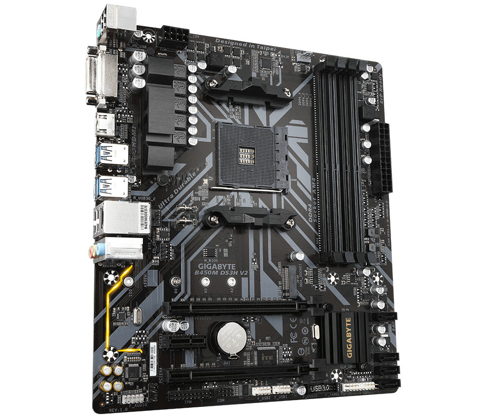 Gigabyte B450M DS3H V2 マザーボード B450M DS3H V2 (rev. 1.x) Key Features | Motherboard