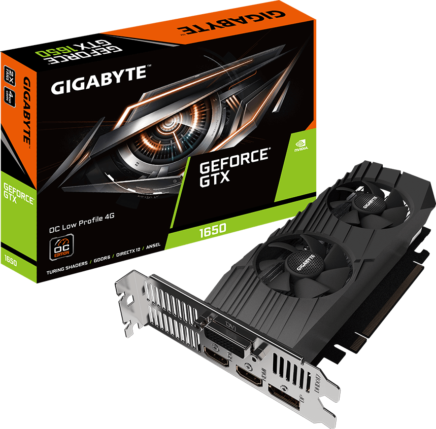 Graphics Card - GeForce® GTX 1650 D6 OC Low Profile 4G