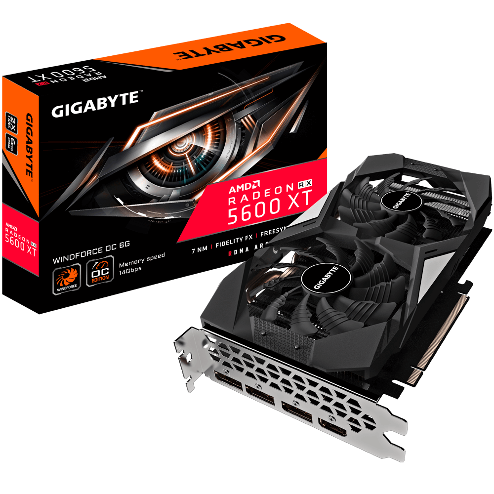 Radeon Rx 5600 Xt Windforce Oc 6g Rev 2 0 Gallery Graphics Card Gigabyte Global