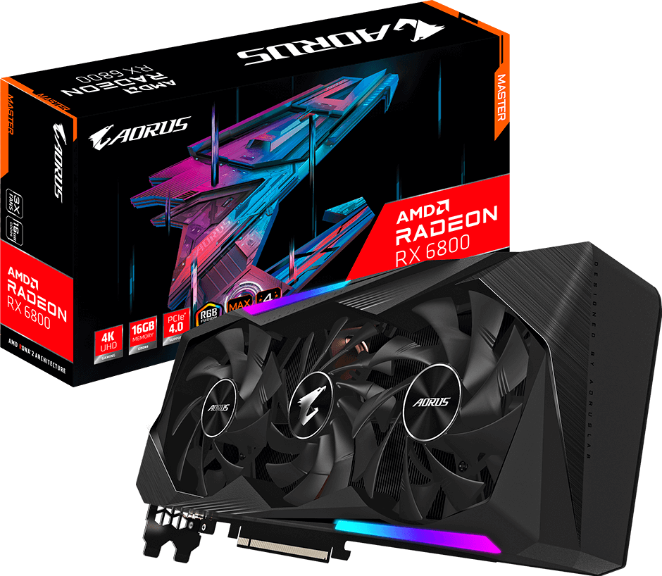 グラフィックボード・グラボ・ビデオカード GIGABYTE AORUS Radeon RX 6800 16GB AORUS Radeon™ RX 6800 MASTER 16G Graphics Card - GIGABYTE U.S.A.