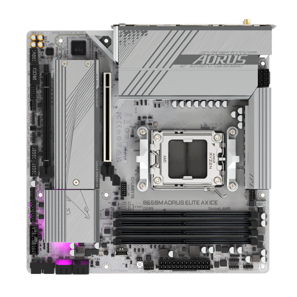 Gigabyte B650M Aorus Elite AX Ice 