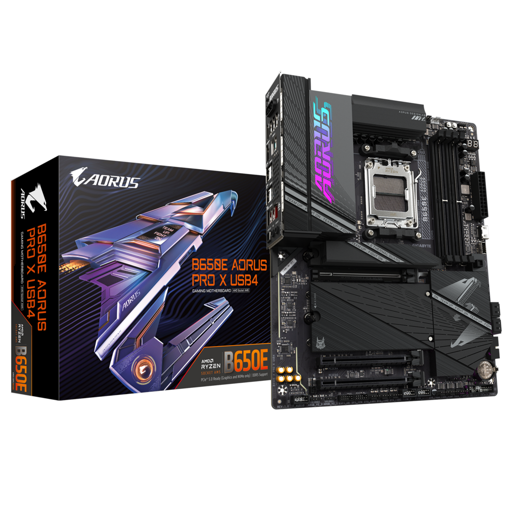 Gigabyte x870e aorus pro am5 atx matična plošča s škatlo