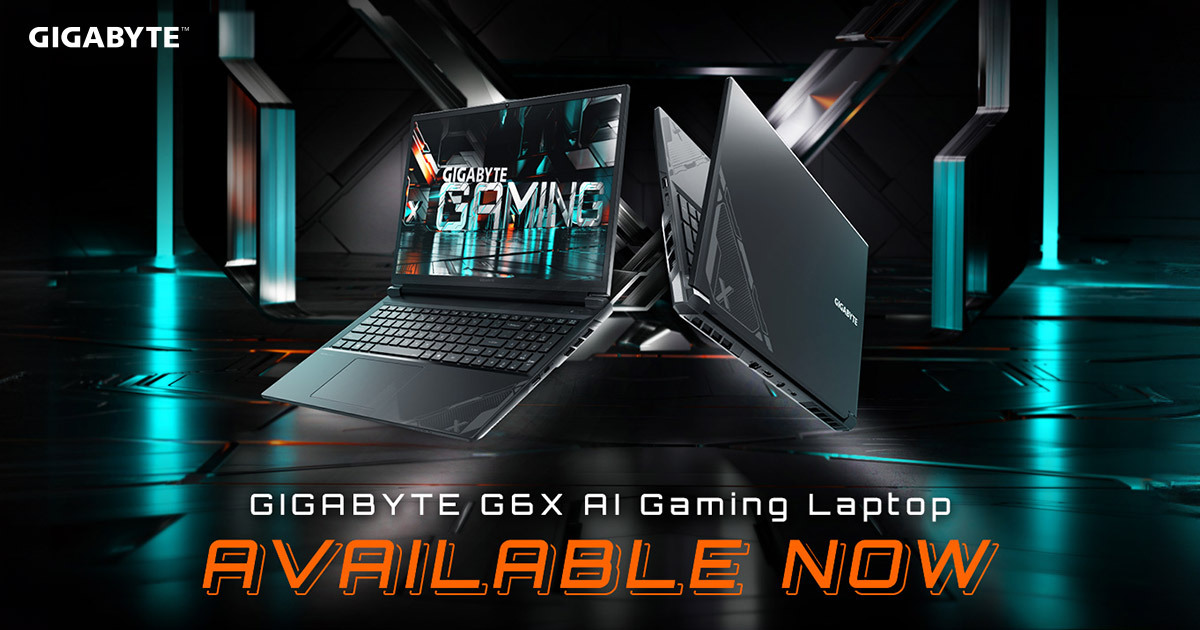 AI Gaming Takes the Lead! GIGABYTE G6X AI Gaming Laptop is Now Available