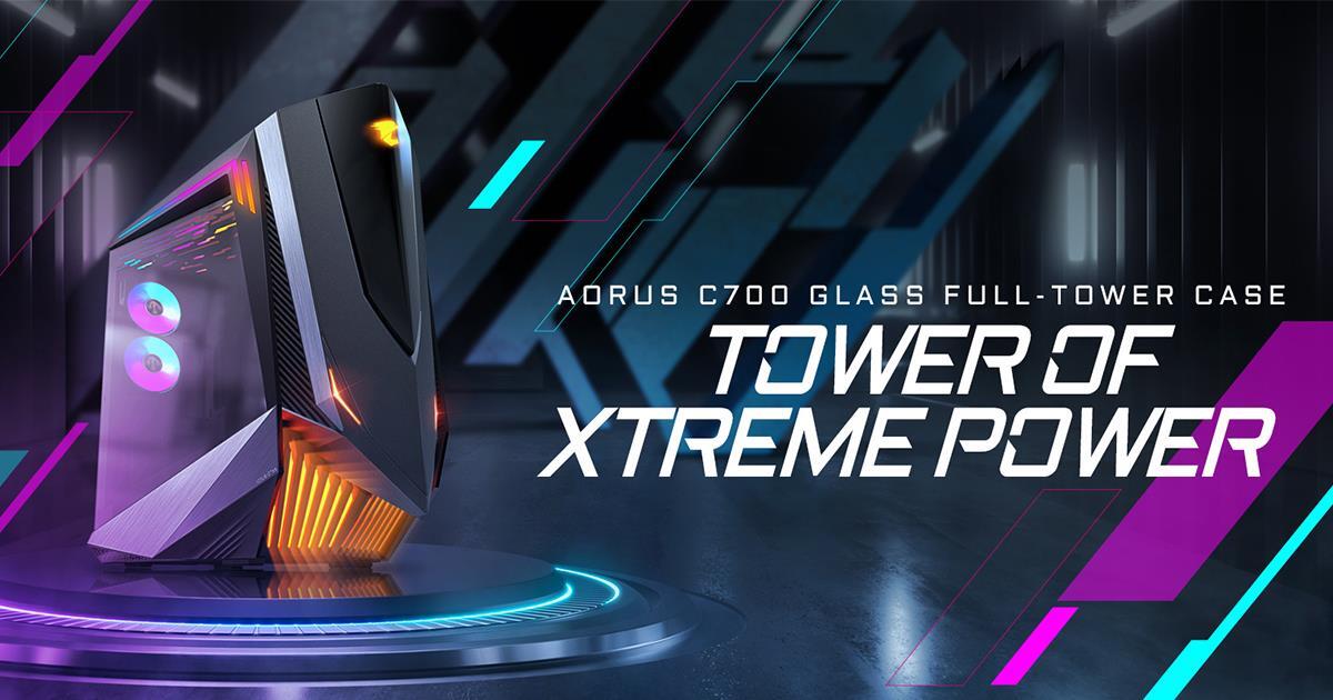 جيجابايت تطلق كيس AORUS C700 GLASS الجديد بحجم Full-Tower