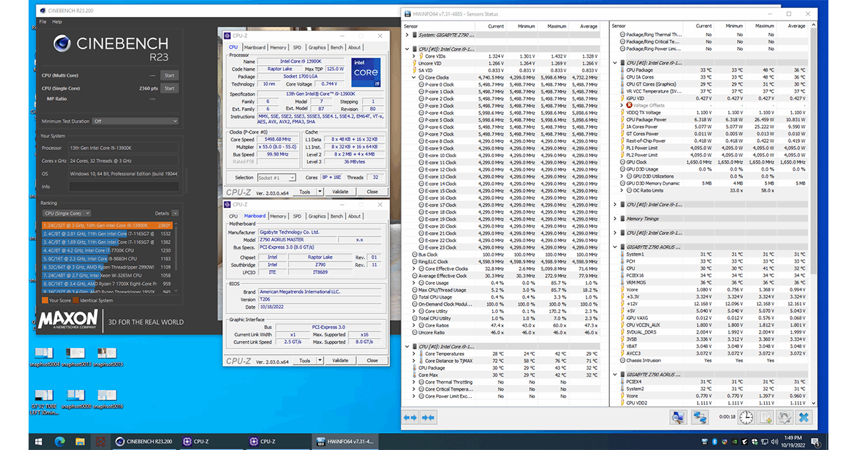 Hihetetlen 6 GHz Intel i9-13900K-val a GIGABYTE Instant 6 GHz-nek köszönhetően!
