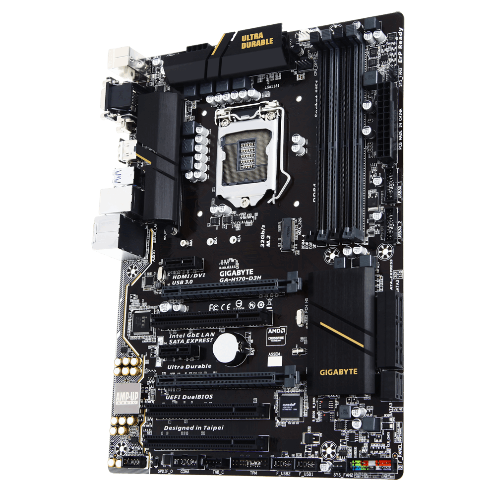 GIGABYTE - GIGABYTE製　MicroATXマザボ　GA-H170M-D3H 元箱あり Amazon | GIGABYTE Intel H170チップセット搭載 MicroATX