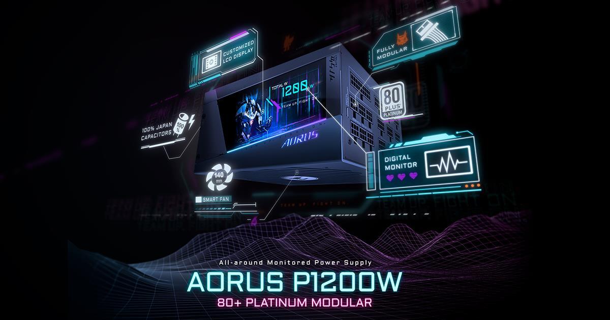 GIGABYTE تطلق وحدة إمداد الطاقة AORUS P1200W