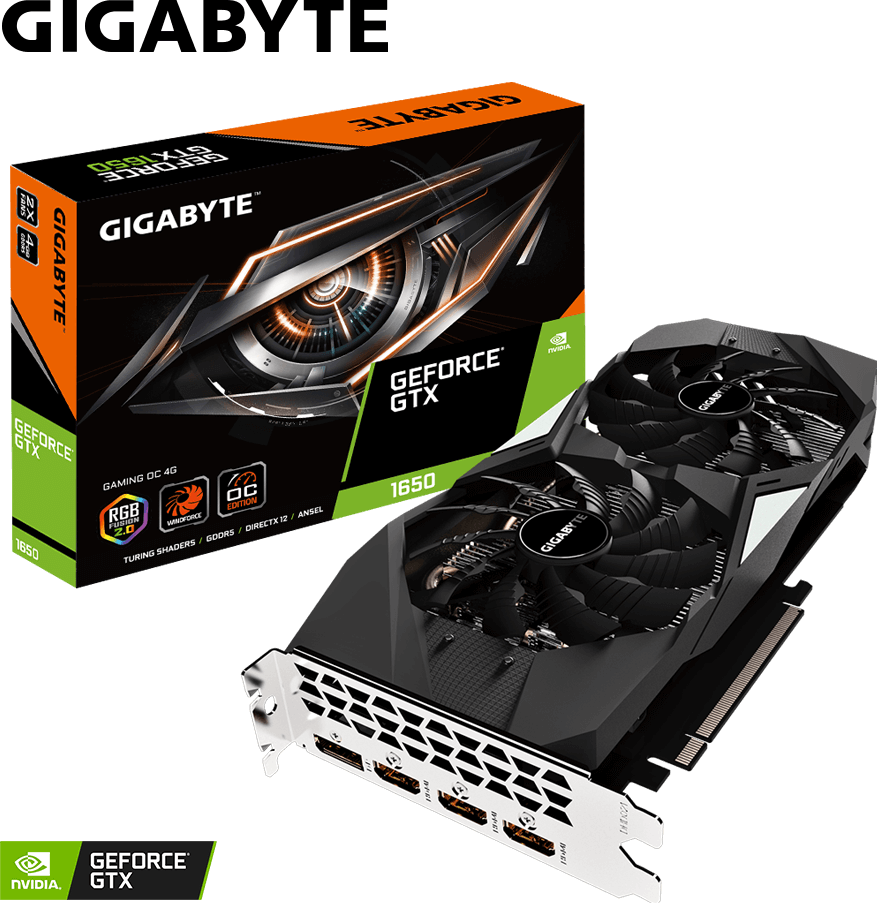 GeForce® GTX 1650 GAMING OC 4G (Rev. 1.0) - GIGABYTE Global