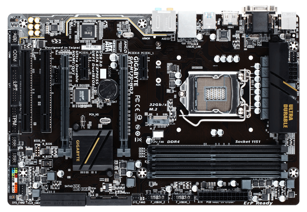GA-H170-HD3 (rev. 1.0) 概要 | マザーボード - GIGABYTE Japan