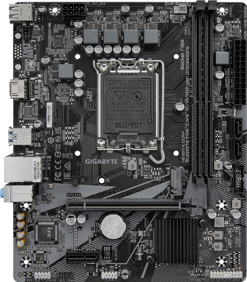 H610M K DDR4 (Rev. 2.0) マザーボード - GIGABYTE Japan