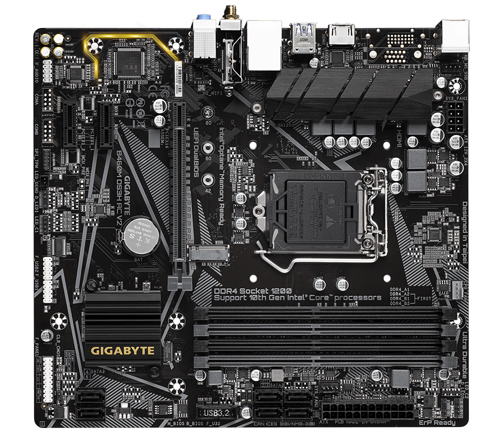 CPU 10400F / DDR4-16GB / B460M DS3H B460M DS3H V2 (rev. 1.0) Key Features | Motherboard