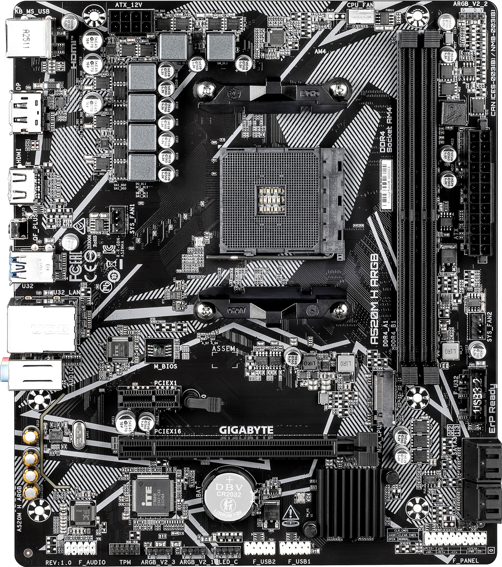 A520M H ARGB (Rev. 1.0) Motherboard - GIGABYTE U.S.A.