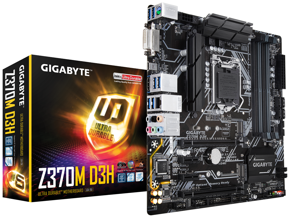 Z370M D3H (rev. 1.0) 主な特徴 | マザーボード - GIGABYTE Japan