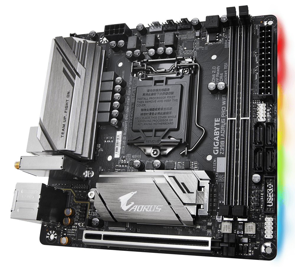 マザーボード GIGABYTE Z390 I AORUS PRO WIFI Mini-ITX Z390 I AORUS PRO WIFI (rev. 1.0) Key Features | Motherboard