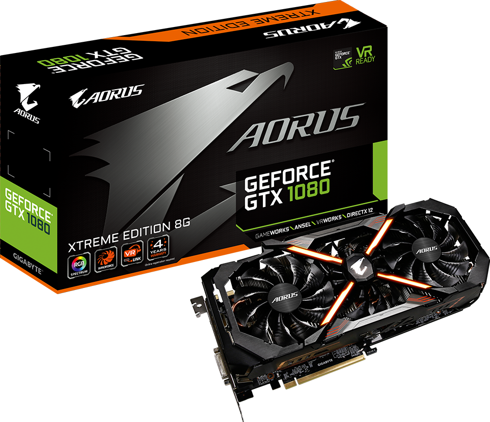 كروت الجرافيك - AORUS GeForce® GTX 1080 Xtreme Edition 8G
