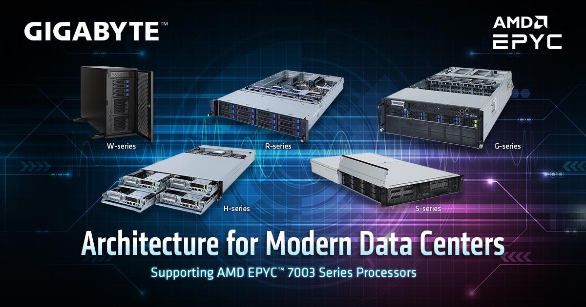 GIGABYTE Releases 2nd Wave of Servers for AMD EPYC™ 7003 Series Processors