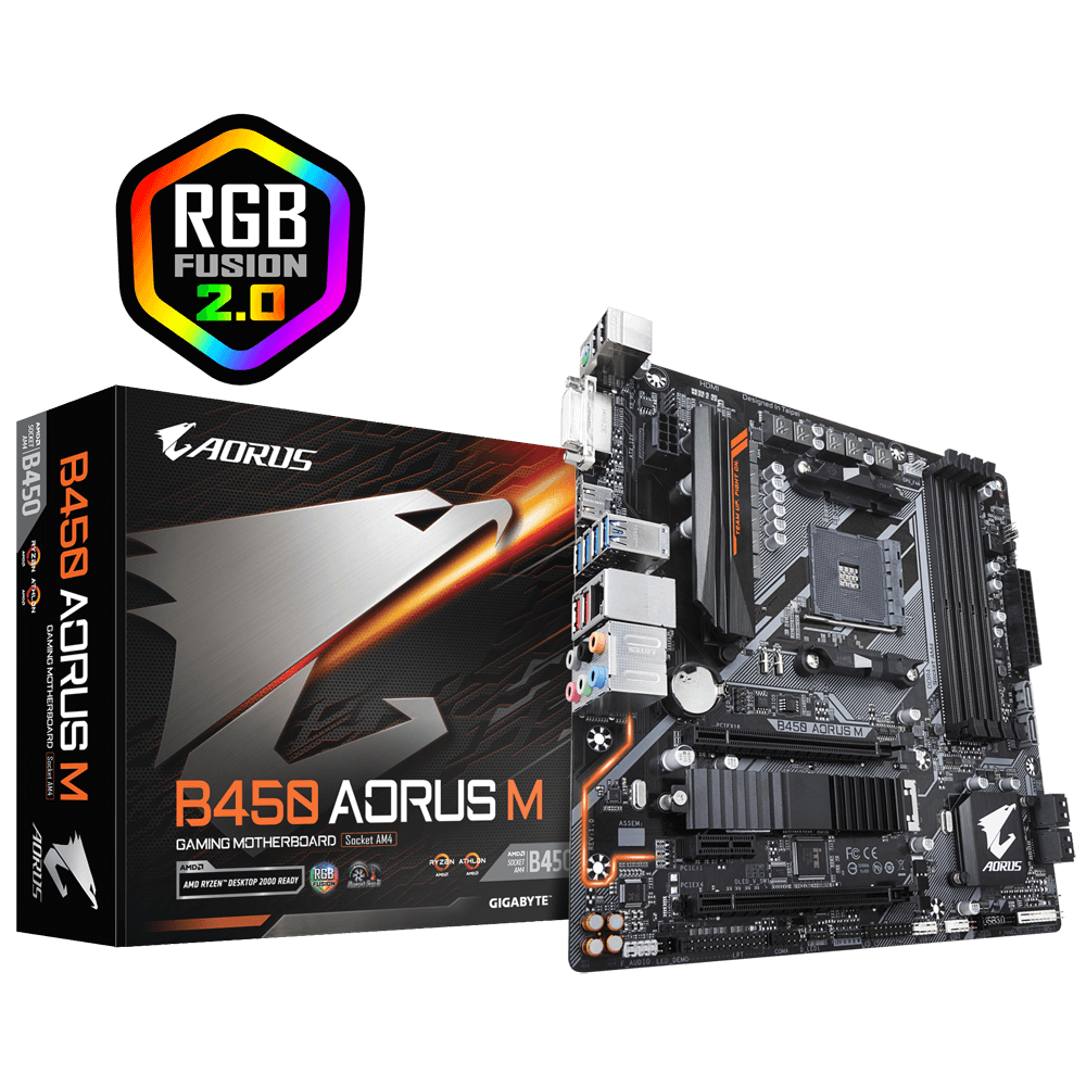 PCパーツGIGABYTE B450 AORUS M /Socket AM4マザーボード