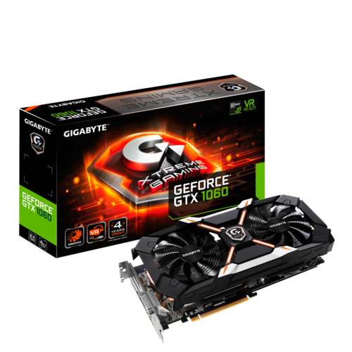 GeForce® GTX 1060 Xtreme Gaming 6G Key Features Graphics Card - Global