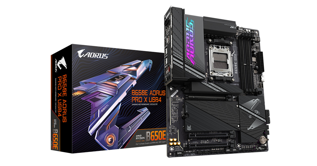 Appréciez la Next-gen AM5 sur la B650E AORUS PRO X USB4 !
