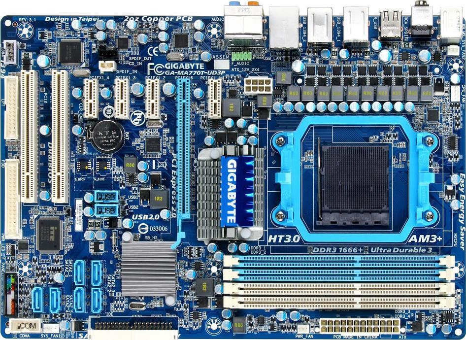 Tarjetas Madre - GA-MA770T-UD3P