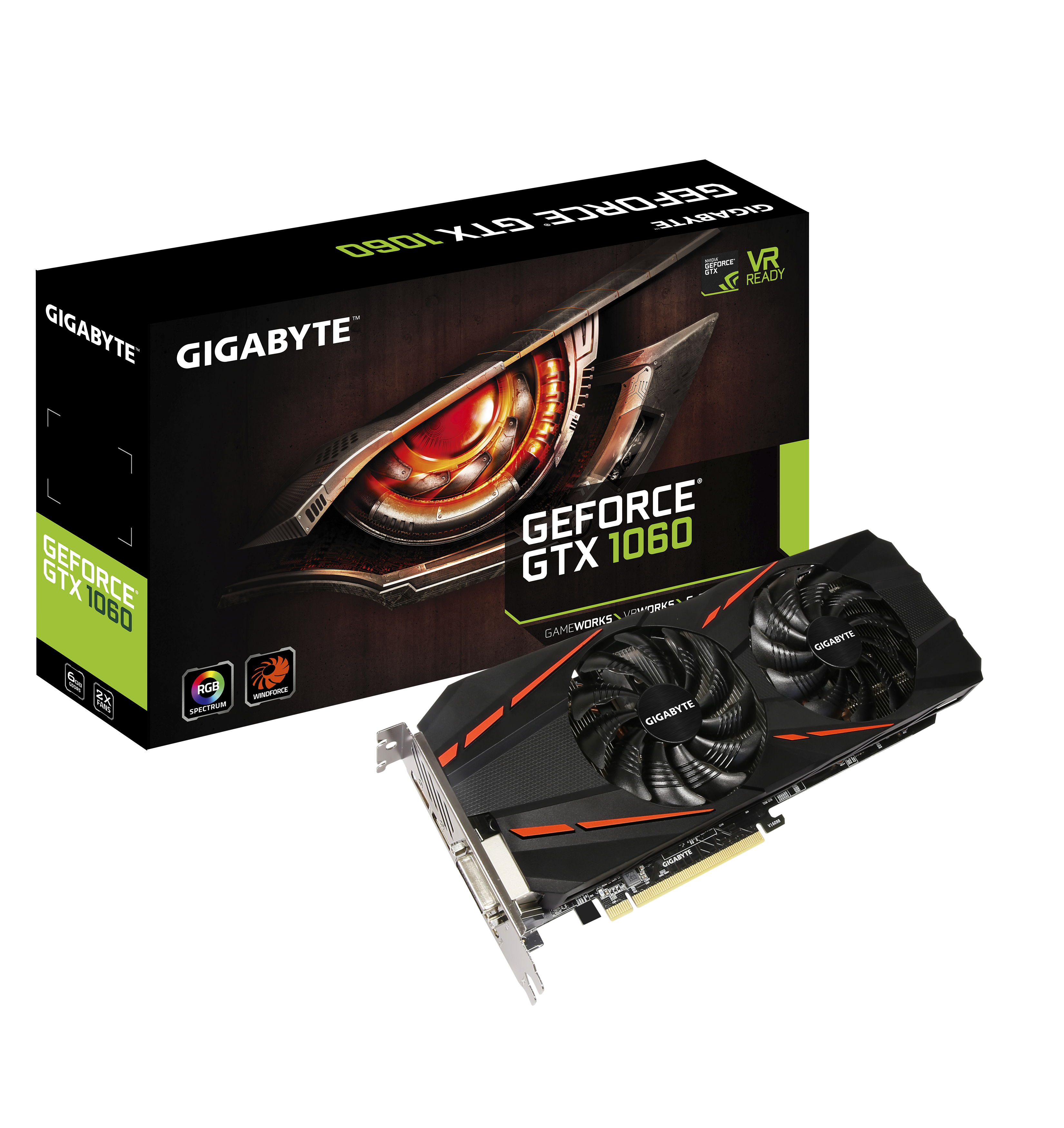 GeForce® GTX 1060 D5 6G (rev. 2.0) Key Features | Graphics Card - GIGABYTE  Global