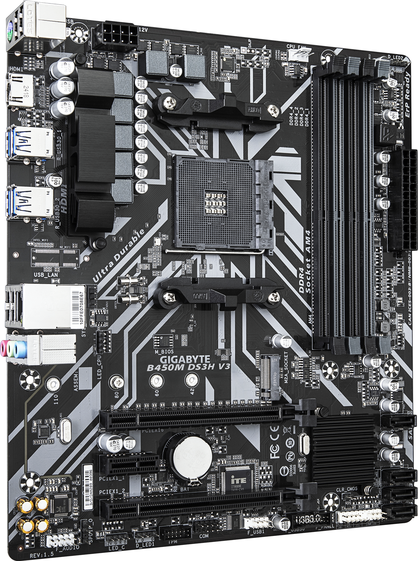B450M DS3H V3 (Rev. 1.5) Motherboard - GIGABYTE Global