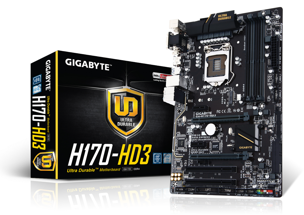 GIGABYTE マザーボード GA-H170-HD3 Rev.1.0 [管理:1050012573] 【ポイント10倍】 - マザーボード