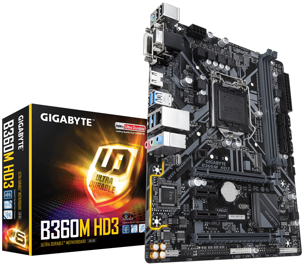 B360M HD3 Key Features Motherboard GIGABYTE Global