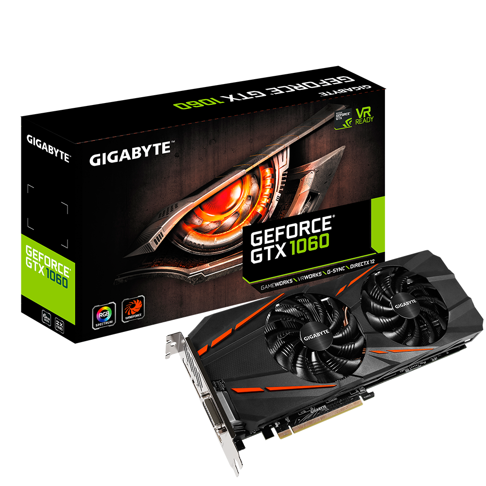 GeForce® GTX 1060 D5 6G (rev. 1.0) Key Features | Graphics Card - GIGABYTE  Global