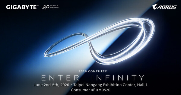 GIGABYTE приглашает на COMPUTEX 2026 под девизом «Вперёд в бесконечность» (ENTER INFINITY), демонстрируя экосистему ИИ и иммерсивные вычисления