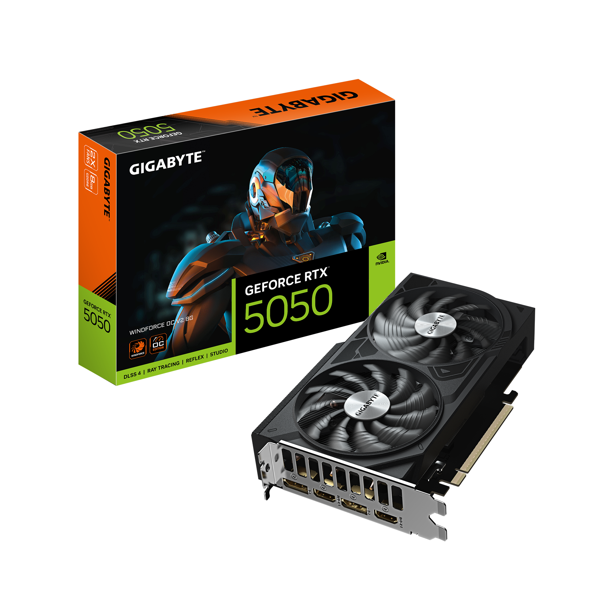 GeForce RTX™ 5050 WINDFORCE OC V2 8G Key Features | Graphics Card