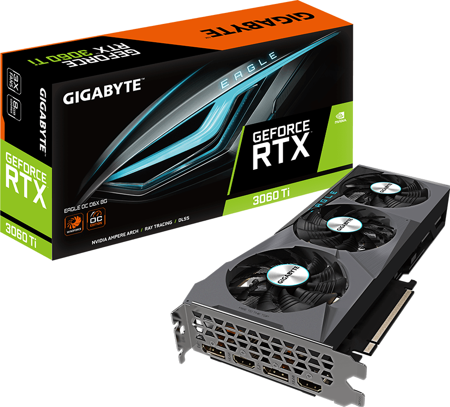 グラフィックボード・グラボ・ビデオカード GeForce RTX 3060 Ti EAGLE OC D6X 8G GeForce RTX™ 3060 Ti EAGLE OC D6X 8G - GIGABYTE Global