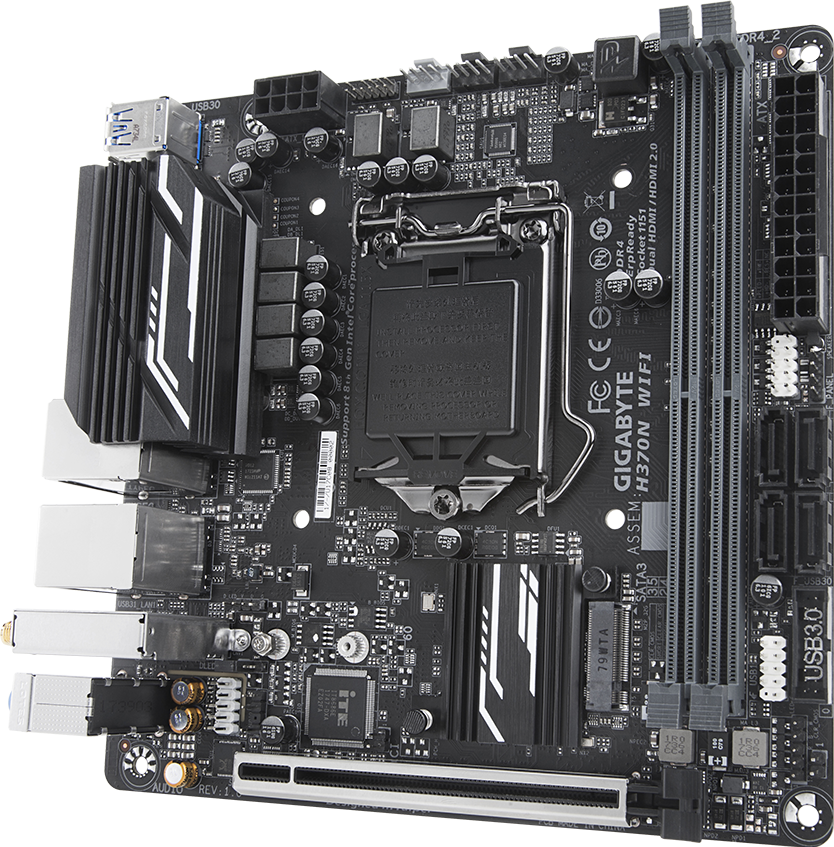 GIGABYTE H370N WIFI Mini-ITX マザーボード [Intel H370チップセット搭載] MB4345 z2zed1b H370N WIFI (Rev. 1.0) マザーボード - GIGABYTE Japan