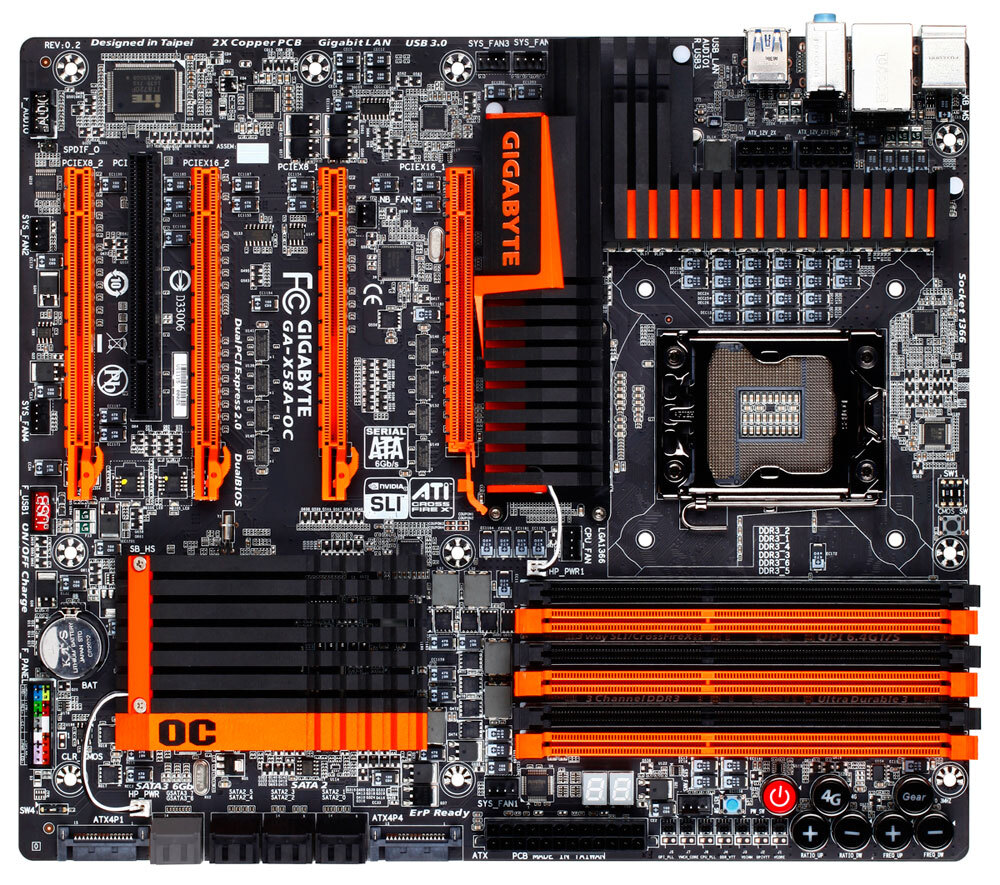 マザーボード GIGABYTE X58A-OCPC/タブレット