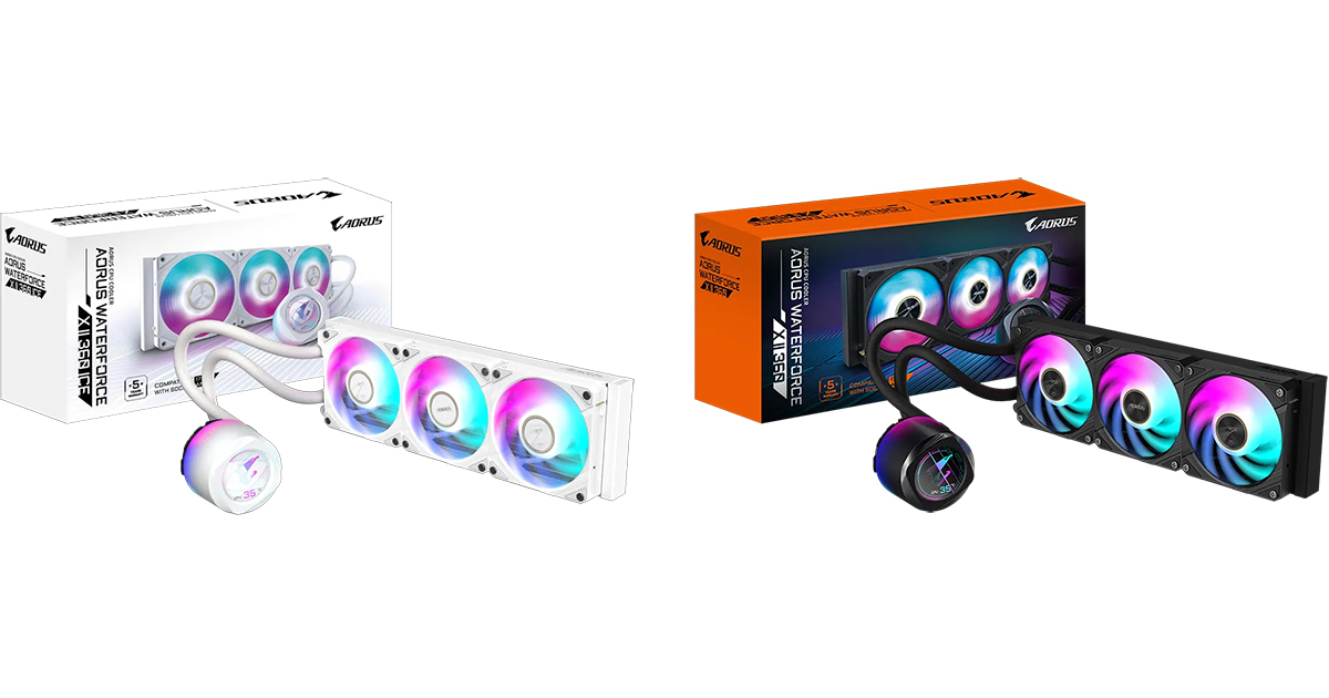 GIGABYTE Unveils AORUS WATERFORCE AlO Cooler Support Socket LGA 1851 (Arrow Lake-S) CPU