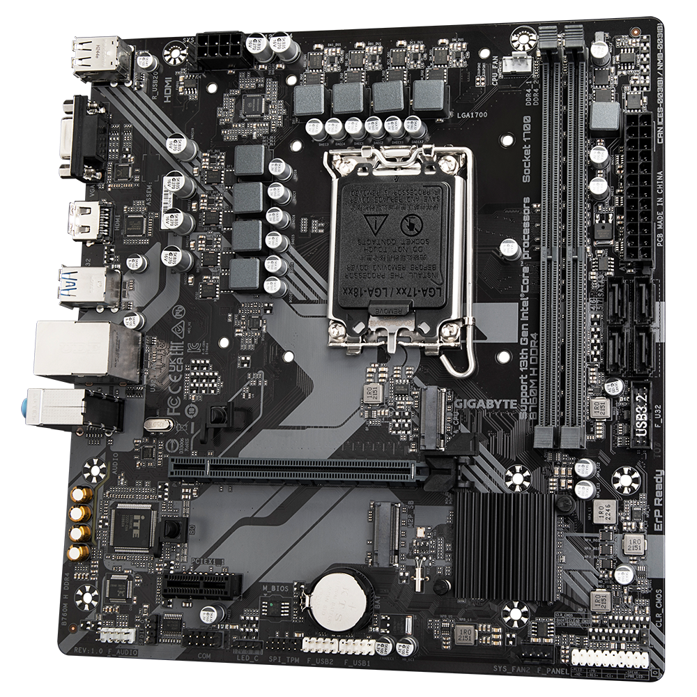 CPU i3 14100 GIGABYTE B760M D3H B760M D3H DDR4 (rev. 1.0) Key Features | Motherboard