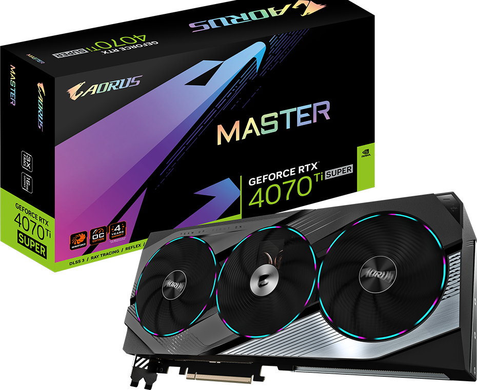 AORUS GeForce RTX™ 4070 Ti SUPER MASTER 16G - GIGABYTE Japan