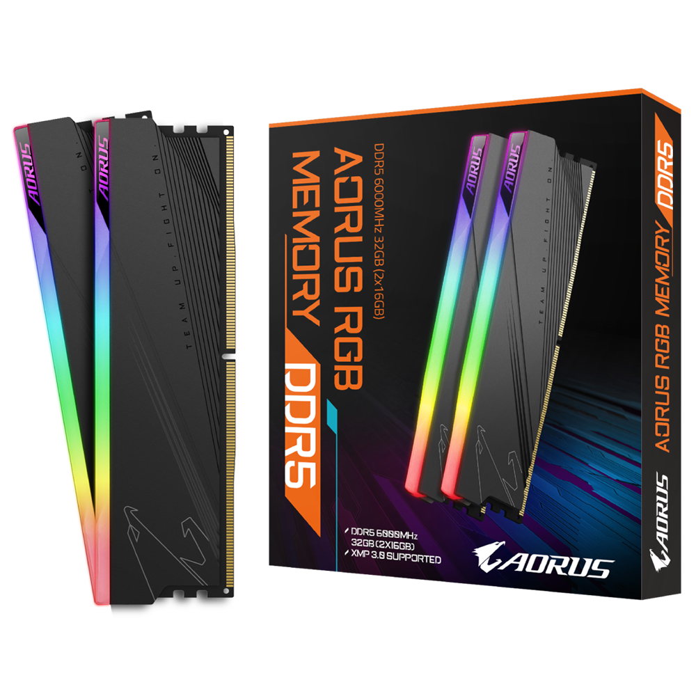 オリジナル AORUS RGB MEMORY DDR5 32GB(2×16GB) メモリー - powertee.com