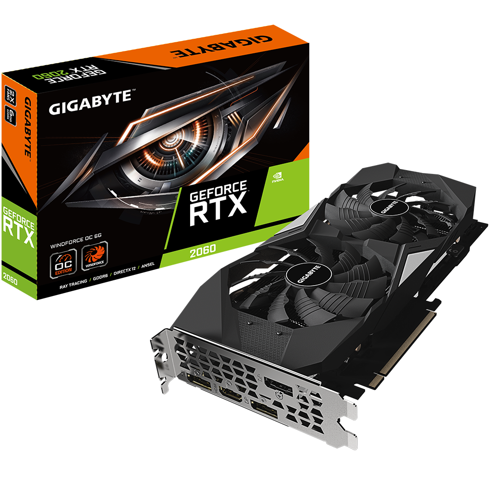 Grafična kartica rtx 2060 6gb gigabyte windforce komponentko mimovrste