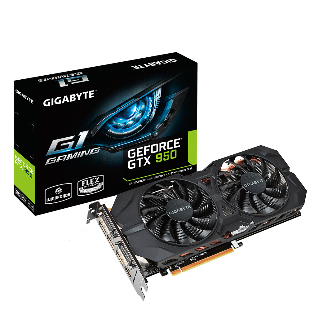 Gigabyte Geforce GTX 950 Xtreme Gaming 2GB GDDR5 PCIe GV-N950XTREME-2GD ...