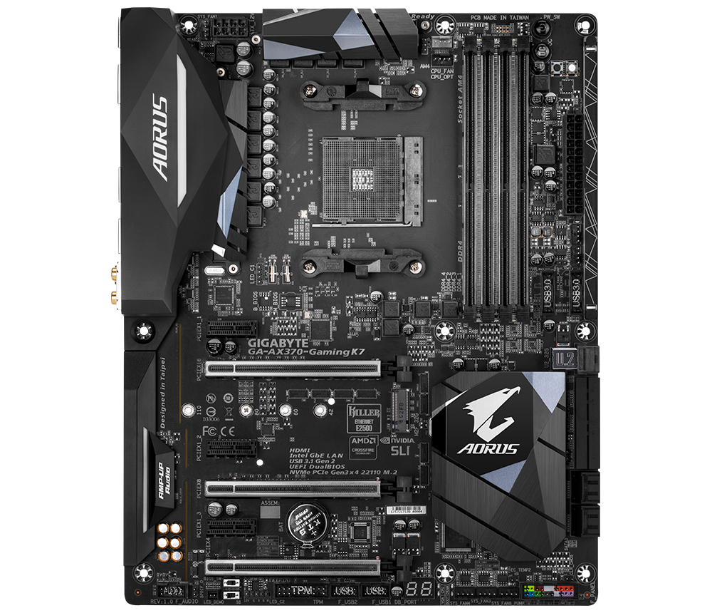 GA-AX370-Gaming K7 (rev. 1.0) Key Features | Motherboard