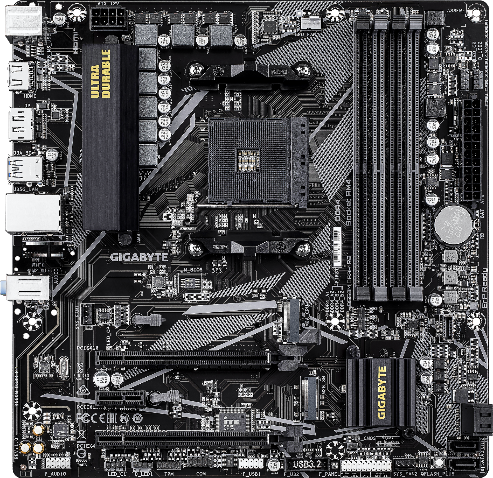 B550M DS3H R2 Материнські плати - GIGABYTE Ukraine