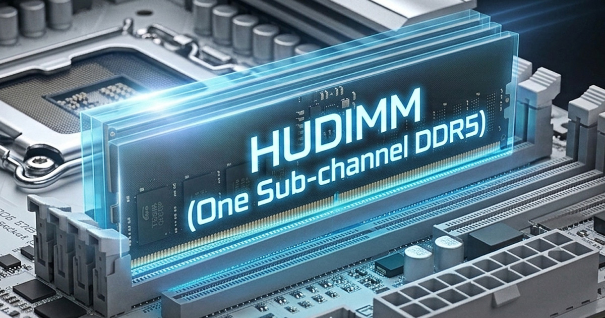 GIGABYTE Intel 800/700/600 Series Motherboards Now Fully Support HUDIMM (One Sub-channel DDR5)