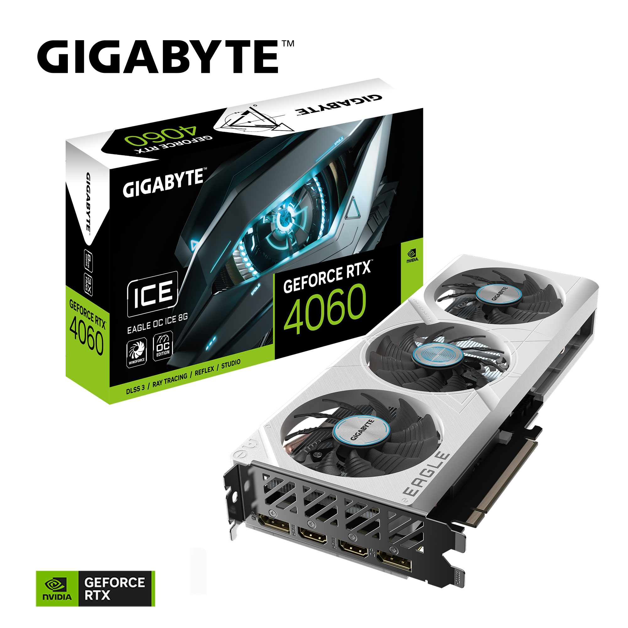 GeForce RTX™ 4060 EAGLE OC ICE 8G｜AORUS - GIGABYTE Global